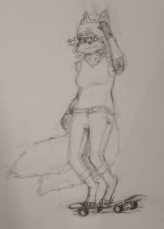 Skater Yuzuki i doodled in art class - 2024
